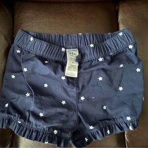 Carter's Navy Shorts with White Stars
